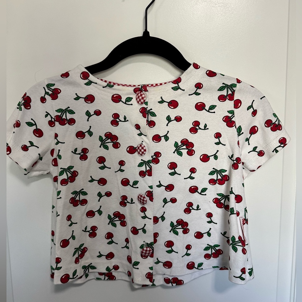 Vintage cherry toddler shirt